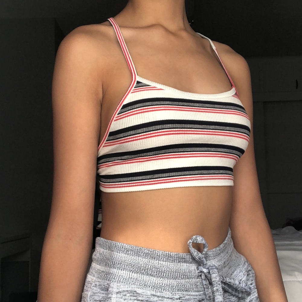 Fashion Nova striped crop top